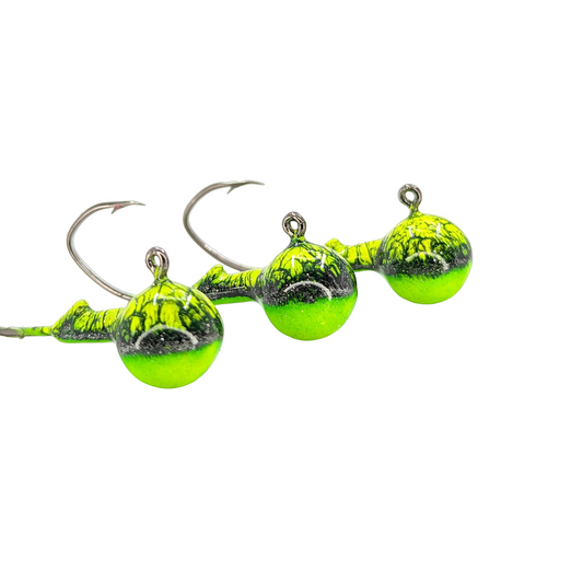 1/4oz Roundhead Sickle Hook Jigs (3pcs)